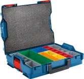 Bosch L-BOXX 102 セットのカラー仕切り付きキャリングケース。