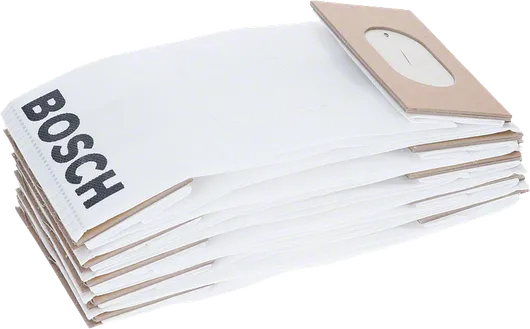 紙吸じんバッグ Boschの掃除機用ダストバッグスタック(段ボールカラー付き)。.