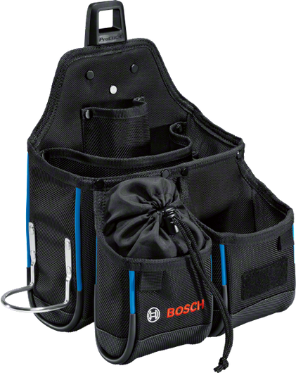 複数のポケットを備えたBosch GWT 4 ツールバッグ。.
