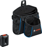 マグネットホルダー付きのBoschツールポーチセット。.