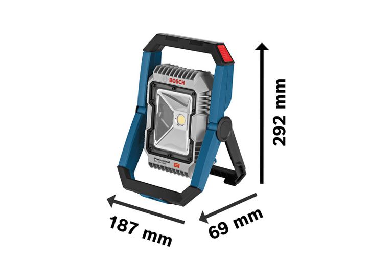 Bosch GLI 18V-1900 コードレス現場ライト、1900 ルーメン。.