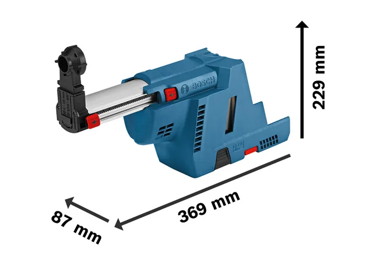 Bosch GDE 18V-16 回転ハンマー用一体型集塵機。.
