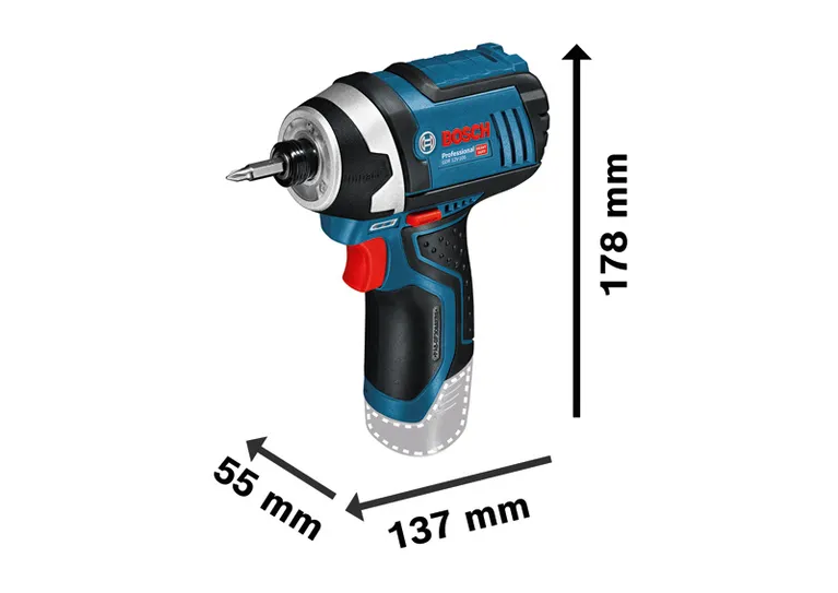 PRO GDR 10.8 V-LI コードレスインパクトドライバー | Bosch Professional