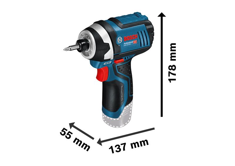 PRO GDR 10.8 V-LI コードレスインパクトドライバー | Bosch Professional
