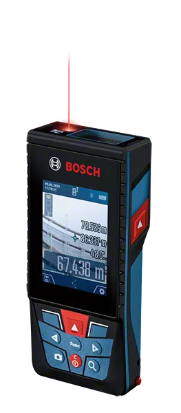Bosch GLM 150-27 C ディスプレイ付きレーザー測定器。
