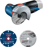 Bosch GWS 10.8V-76 コンパクトコードレスアングルグラインダー。.