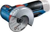 Bosch GWS 10.8V-76 コードレスアングルグラインダー。.