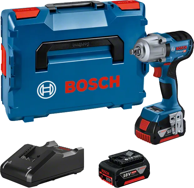 Bosch GDS 18V-450 コードレスインパクトレンチセット。.