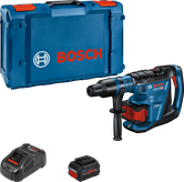 Bosch GBH 18V-40 C 回転ハンマー (ケース、バッテリー、充電器付き)。