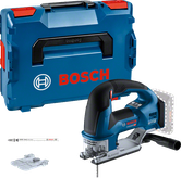 Bosch GST 18V-155 コードレスジグソー（ケース付き）。