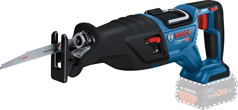 Bosch GSA 18V-28 レシプロソー、5.5Ah ProCORE バッテリー搭載。.