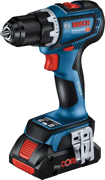 Bosch GSR 18V-90 C コードレス ドリル (ProCORE バッテリー搭載)。.