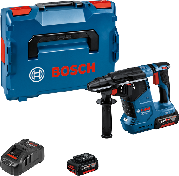 Bosch GBH 18V-24 C コードレスロータリーハンマー（ケース付き）。.