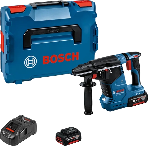 Bosch GBH 18V-24 C コードレスロータリーハンマー（ケース付き）。.