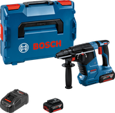 Bosch GBH 18V-24 C コードレスロータリーハンマー（ケース付き）。