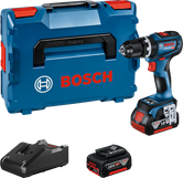 Bosch GSB 18V-90 C コードレス ドリル (ケースとバッテリー付き)。