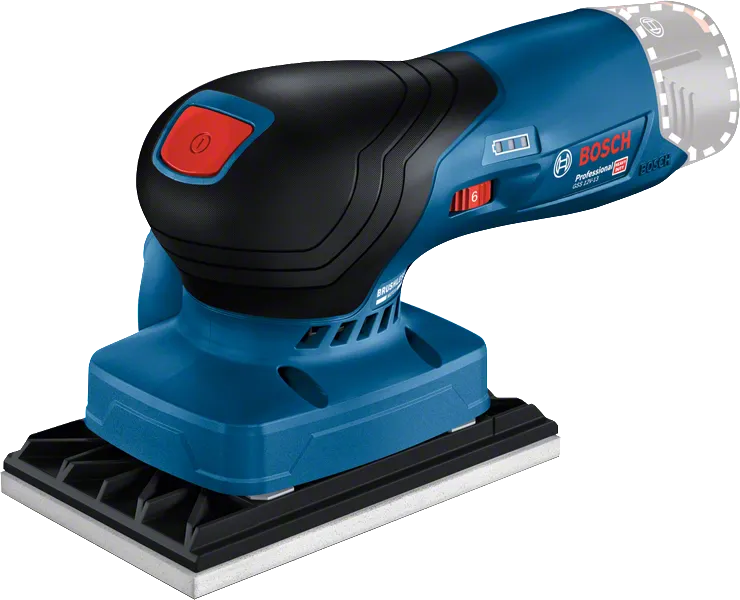 Bosch GSS 12V-13 コードレスオービタルサンダー、12V バッテリー。.