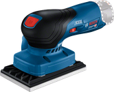 Bosch GSS 12V-13 コードレスオービタルサンダー、12V バッテリー。.