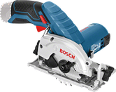 Bosch GKS 10.8 V-LI コンパクトコードレス丸鋸。
