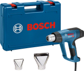 Bosch GHG 23-66 ヒートガン、ケース、ノズル 2 個付き。.