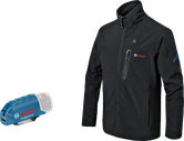 USB バッテリー アダプター付きのBosch加熱ジャケット。