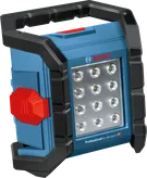 Bosch GLI 18V-1200 C コードレス作業灯（LED パネル付き）。