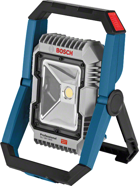 Bosch GLI 18V-1900 調整可能なスタンド付き LED 作業灯。.