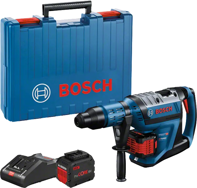 Bosch GBH 18V-45 C 回転ハンマー（ケースとバッテリー付き）。.