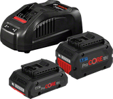 Bosch ProCORE18Vバッテリーと充電器セット。.