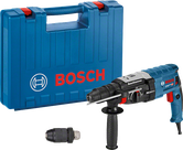 Bosch GBH 2-28 F 回転ハンマー、ケースおよび追加チャック付き。