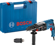 Bosch GBH 2-28 F 回転ハンマー、ケースおよび追加チャック付き。.