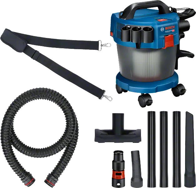 Bosch GAS 18V-10 L コードレス乾湿両用掃除機セット。.