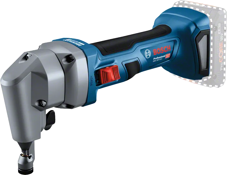 板金切断用のBosch GNA 18V-16 コードレス ニブラー。.