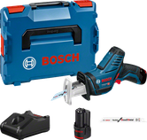 Bosch GSA 10.8 V-LI コードレスレシプロソーセット。