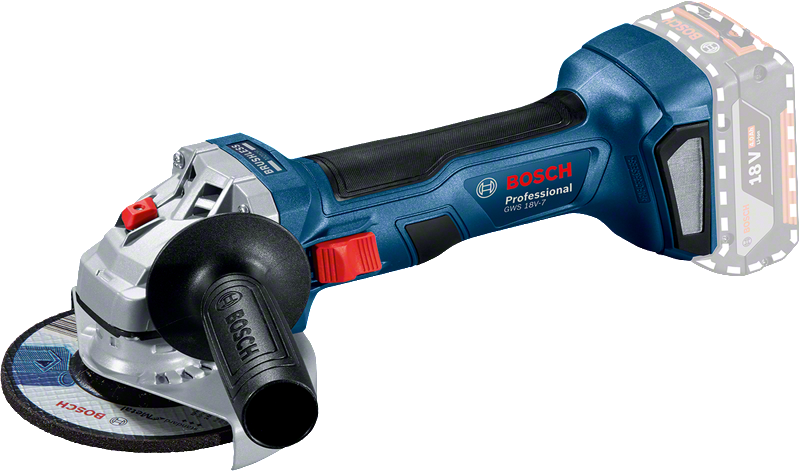 BOSCH/ボッシュ ディスクグラインダ GWS18V-LI 18Volt 5.0Ahバッテリ付き 中古動作品 GWS 18V-7 コードレスディスクグラインダー | Bosch Professional