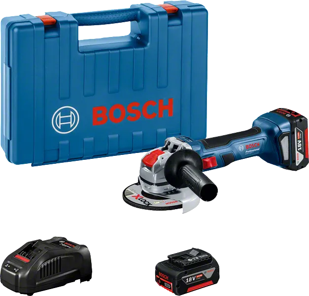 Bosch GWX 18V-7 アングルグラインダーセット（バッテリーとケース付き）.