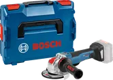 Bosch GWX 18V-10 コードレスアングルグラインダー（ケース付き）。