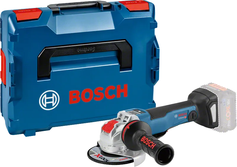 Bosch GWX 18V-10 コードレスアングルグラインダー（ケース付き）。.