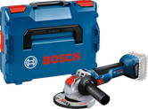 Bosch GWX 18V-10 コードレスアングルグラインダー（ケース付き）。