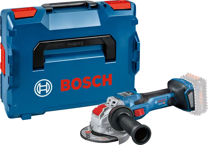 Bosch GWX 18V-15 SC コードレスアングルグラインダー（キャリングケース付き）.