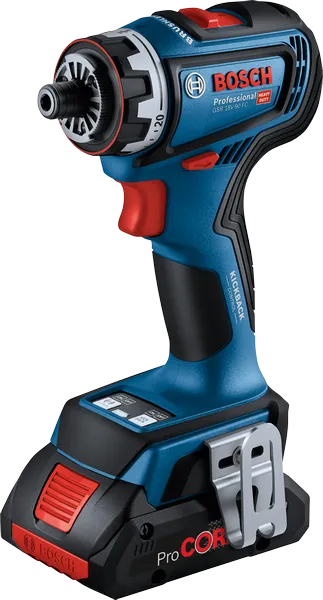 ブラシレスモーター搭載のBosch GSR 18V-90 FCコードレスドリル。.