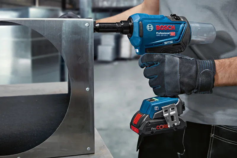 値下げしました！【未使用開封品】ボッシュ BOSCH GRG18V-16C コードレスリベットガン リベッタ 18V バッテリ×2・充電器付き PRO GRG 18V-16 C コードレスリベットガン | Bosch Professional