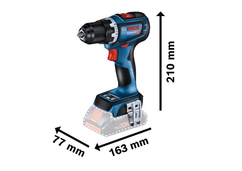 PRO GSR 18V-90 C コードレスドライバードリル | Bosch Professional