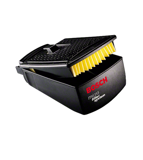 Bosch製ダストボックスHW3、マイクロフィルターシステム付属。