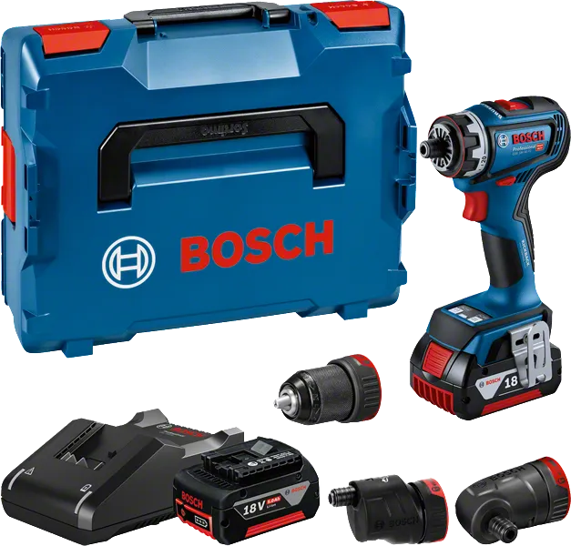 Bosch GSR 18V-90 FC コードレスドリルセット（ケース付き）。.