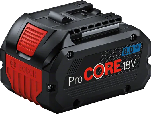 Bosch ProCORE18V 8.0Ah 充電式バッテリーパック。.