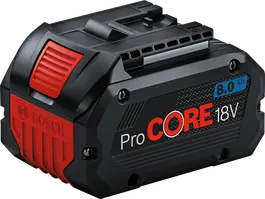 Bosch ProCORE18V 8.0Ah 充電式バッテリーパック。.