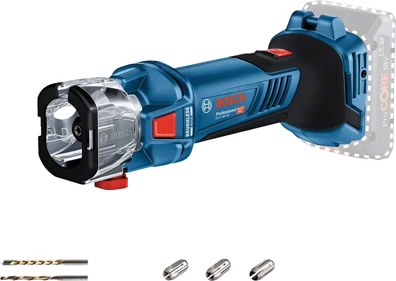 Bosch GCU 18V-30 コードレス乾式壁切り取りツール。.
