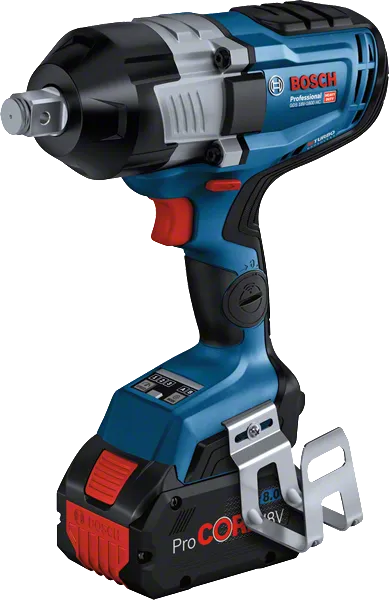 Bosch GDS 18V-1600 コードレスインパクトレンチ、8.0Ah ProCORE バッテリー。.