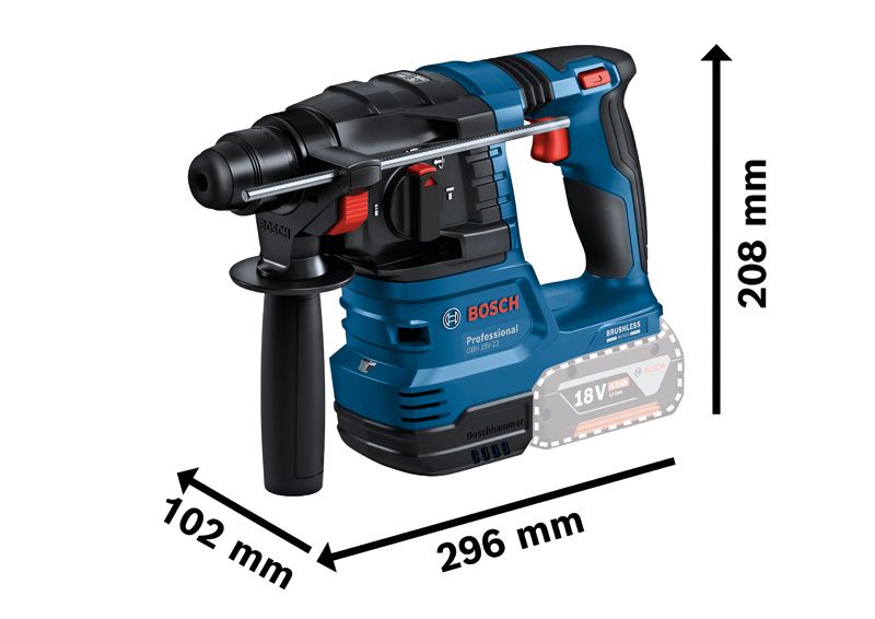 BOSCH - ボッシ18V コードレスハンマードリル バッテリー2個 充電器GBH18V-20 Amazon | Bosch Professional(ボッシュ) SDSプラス 18V